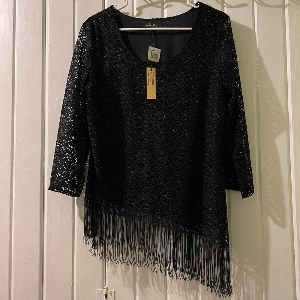 Melissa Paige fringe bottom top-small NWT
